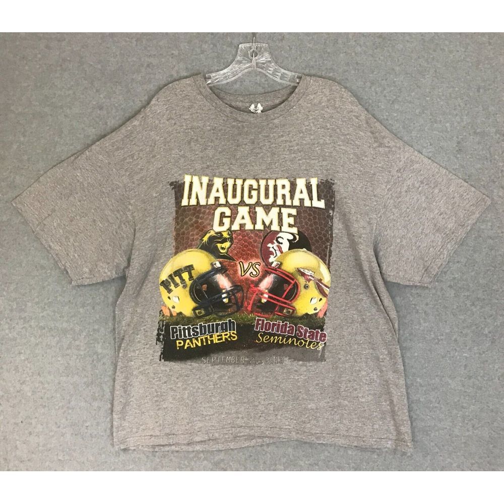 Florida Seminoles vs Pitt Panthers Shirt Mens 2XL 2013 Inaugural Football Game - Picture 1 of 8